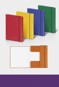 Teczka skrzydłowa z gumką VAUPE 310 A-4 fioletowa.