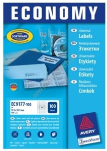 Naklejka AVERY Economy 52,5x29,7 mm (40) biała