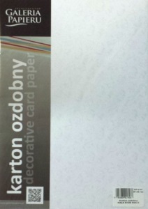 Karton ozdobny A-4 220 g/m2 MAŁE RÓŻE biały