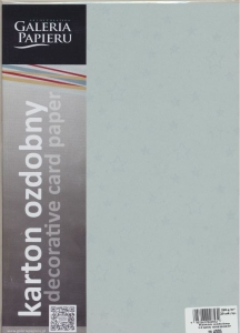 Karton ozdobny A-4 220 g/m2 STARS srebrny