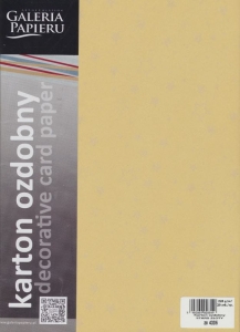 Karton ozdobny A-4 220 g/m2 STARS złoty