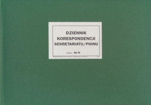Kn-15 Dziennik korespondencji sekretariatu/pionu,
