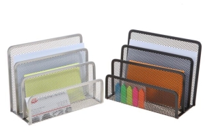 Pojemnik metalowy NET Z901 na listy srebrny