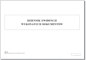 Wkt-102 Dziennik ewidencji wykonanych dokumentów,