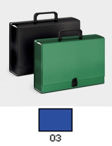 Teczka z rączką VAUPE A-4/8 Classic II niebieska.