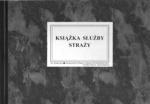 MP-2 Książka służby straży