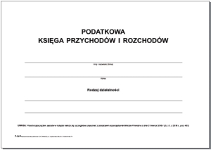 P-2a/2017 Podatkowa księga przychodów i rozchodów,