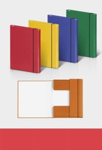 Teczka skrzydłowa z gumką VAUPE 310 A-4 czerwona.