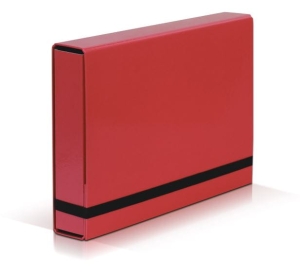 Teczka BOX CARIBIC czerwona VAUPE grzbiet 5 cm