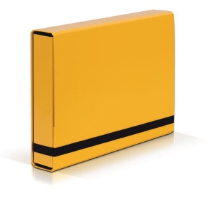 Teczka BOX CARIBIC żółta VAUPE grzbiet 5 cm