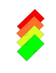 Taśma MHK-1 prosta zielona, 22x12 mm, 800 sztuk