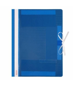 Teczka wiązana plastikowa PCV niebieska A-4