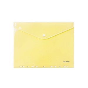 Teczka kopertowa plastikowa A-4 z europerf. Pastel