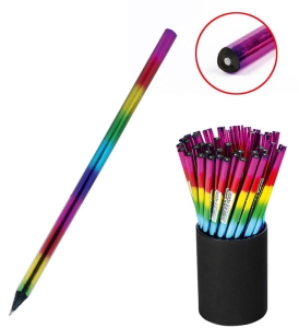 Ołówek zwykły GRAND tęczowy, trójkątny