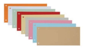 Przekładka do segregatora 10,5x23 cm pomarańczowa.