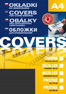 Okładka do bindownicy A-4 skóropodobna czarna.
