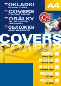 Okładka do bindownicy A-4 skóropodobna niebieska.