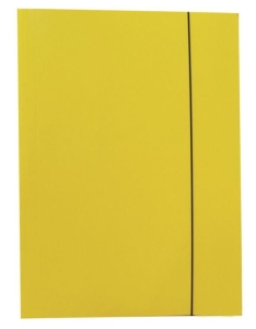 Teczka z gumką A-4 rysunkowa żółta