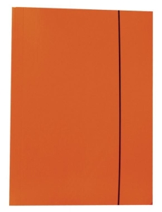 Teczka z gumką A-4 rysunkowa pomarańczowa