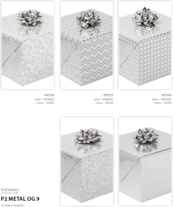 Papier pakowy ozdobny 200x70 cm metalizowany