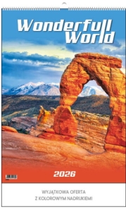 Kalendarz 13-planszowy "Wonderfull Word"