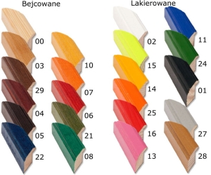 Ramka drewniana wzór D1 30x40 cm.