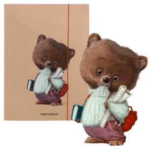 Teczka z gumką A-4 NARCISSUS Cute Misiek