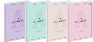 Brulion A-5 96 kartek kratka ACADEMY Pastel 90 g