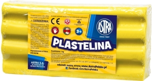 Plastelina ASTRA opakowanie 1 kg cytrynowa