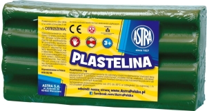 Plastelina ASTRA opakowanie 1 kg ciemnozielona