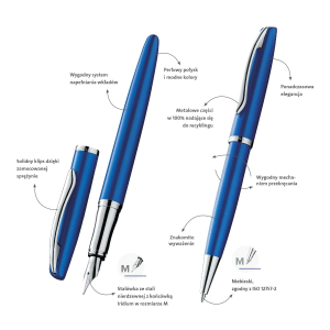 Komplet piśmienny PELIKAN JAZZ Noble Saphire