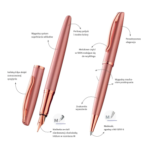 Komplet piśmienny PELIKAN JAZZ Noble Rose