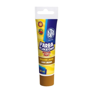 Farba plakatowa ASTRA w tubce 30ml jasnobrązowa