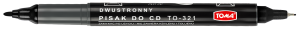 Pisak TOMA do CD dwustronny TO-321 czarny