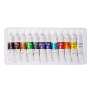 Farby akrylowe 12 sztuk 12 ml DPCRAFT DPFA-100