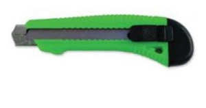 Nóż do tapet MJ duży z metalową prowadnicą 18 mm