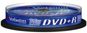 Płyta DVD+R VERBATIM 4,7GB x16 Cake 10 sztuk