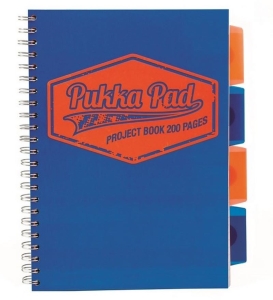 Kołonotatnik PUKKA B-5 200 stron kratka 7299 neon