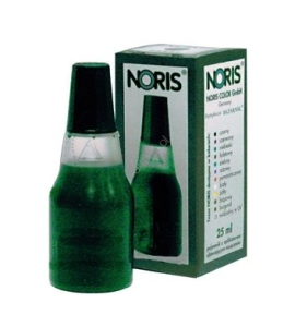Tusz NORIS 110 do pieczątek, 25 ml, zielony.