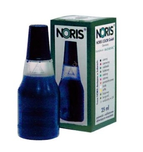 Tusz NORIS 110 do pieczątek, 25 ml, niebieski.