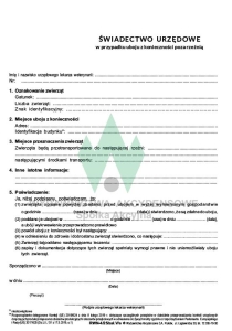 RWN 4/25/ZAŁ. V/2/s (1+2) Świadectwo zdrowia