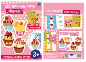 Zestaw kreatywny  Muffinki 54 naklejki