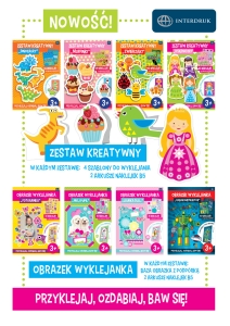 Zestaw kreatywny  Księżniczki 63 naklejki