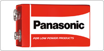 Bateria R-9 PANASONIC Zinc 6F22 RED 9V