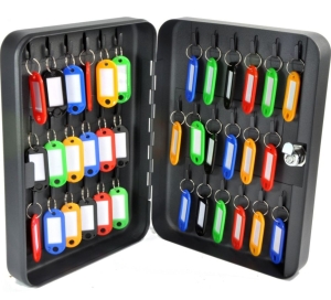 Kasetka na klucze na 36 sztuk, z zawieszkami