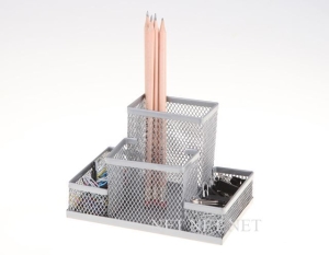 Pojemnik metalowy NET 4A Z3318 srebrny