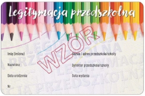 Blankiet EDU-I/5 - do legitymacji przedszkolnej