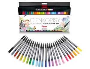 Cienkopis PENTEL S40 komplet 12 sztuk 0,4 mm
