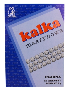 Kalka A-4 maszynowa opakowanie 50 sztuk Delfin