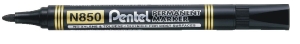 Pisak PENTEL N-850 wodoodporny okrągły czarny.